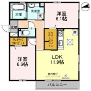 シュトラール喜連瓜破の間取り画像
