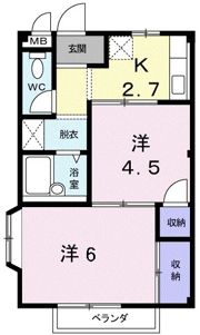 エルディム青山の間取り画像