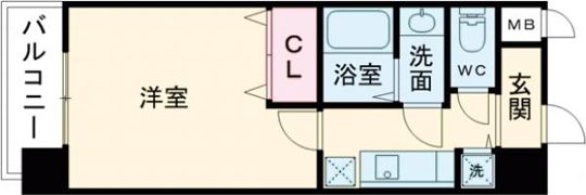 アスティオン三国ヶ丘の間取り画像