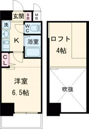 エステムコート神戸県庁前Ⅲフィエルテの間取り画像