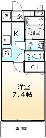 フジパレス水池の間取り画像