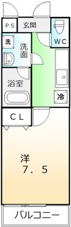 フジパレス グラン マルシェBの間取り画像