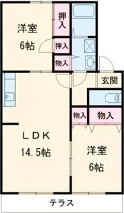 千波Bの間取り画像