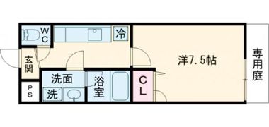 フジパレス北王子の間取り画像