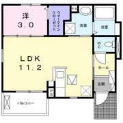 メゾン ド ソレイユ 東岸和田の間取り画像