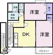 ヴィレヂフォーAの間取り画像