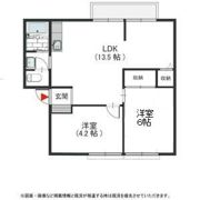 ウインディアコスモス Bの間取り画像