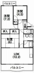ベルクールの間取り画像