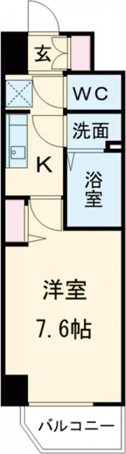 Lala place難波ガルテンの間取り画像