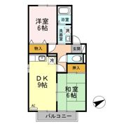 ディアコート加茂 A・Bの間取り画像