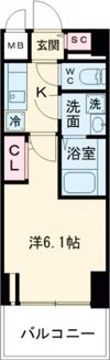 エスリード ザ・ランドマーク神戸の間取り画像