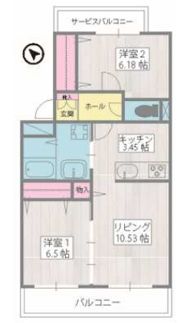 ポルトボヌールの間取り画像