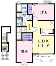 ヴィラ カルムの間取り画像