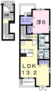 プリムローズ ガーデンⅠの間取り画像