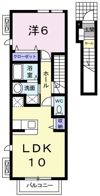 SAMIA25 Bの間取り画像