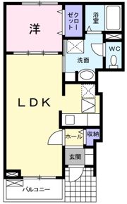 コンフォート鳥坂の間取り画像