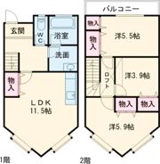 メゾネットリライフ北安東の間取り画像