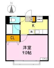 Fコーポの間取り画像
