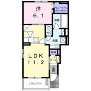 ラブリーKⅢの間取り画像