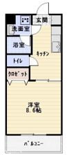 フォンティーヌⅢの間取り画像