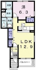 ソレイユT Bの間取り画像