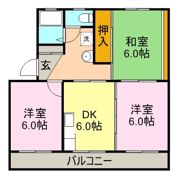 コーポラス土橋の間取り画像
