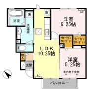 ボヌール エムの間取り画像