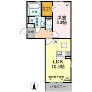 クレール・都の間取り画像