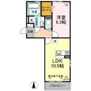 クレール・都の間取り画像