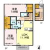 プレジール Aの間取り画像