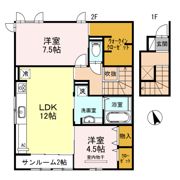 D-roomシャルム B棟の間取り画像