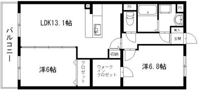 エスポワールの間取り画像