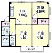 コーポ若葉Ⅲの間取り画像