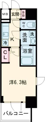 エスリード ザ・ランドマーク神戸の間取り画像