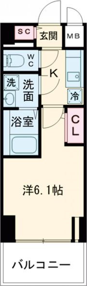 エスリード ザ・ランドマーク神戸の間取り画像