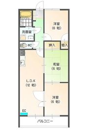 ハイツWEAL Ⅲの間取り画像