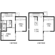 ユニキューブ成滝Ⅱの間取り画像