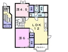 ソレアード Ⅱの間取り画像