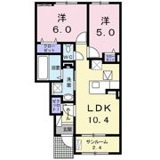 ゾンネンブルーメの間取り画像