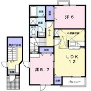 ラフィナートBの間取り画像