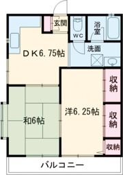 コーポ翔の間取り画像