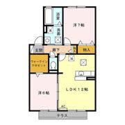 ローズコート 和田 Aの間取り画像