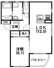白鳥Lakeの間取り画像