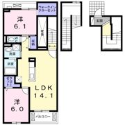 クロスキューブメゾンの間取り画像