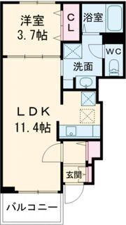 ウエストヒルズの間取り画像
