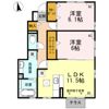 棒屋第9住吉ハイツ Bの間取り画像