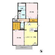 セジュール マルベリー Aの間取り画像