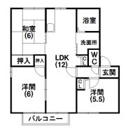 ガーデンハイツ四ツ池Aの間取り画像