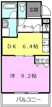 セゾン湊の間取り画像