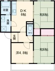 サンハイム鈴木 B棟の間取り画像